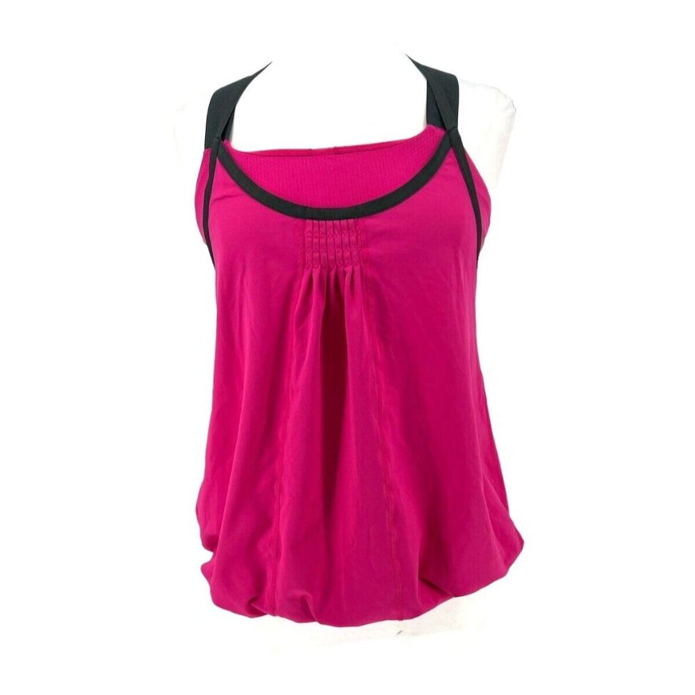 Lululemon Awareness Bubble Tank Women's Double Layer Sleeveless Top Pink-Size 10